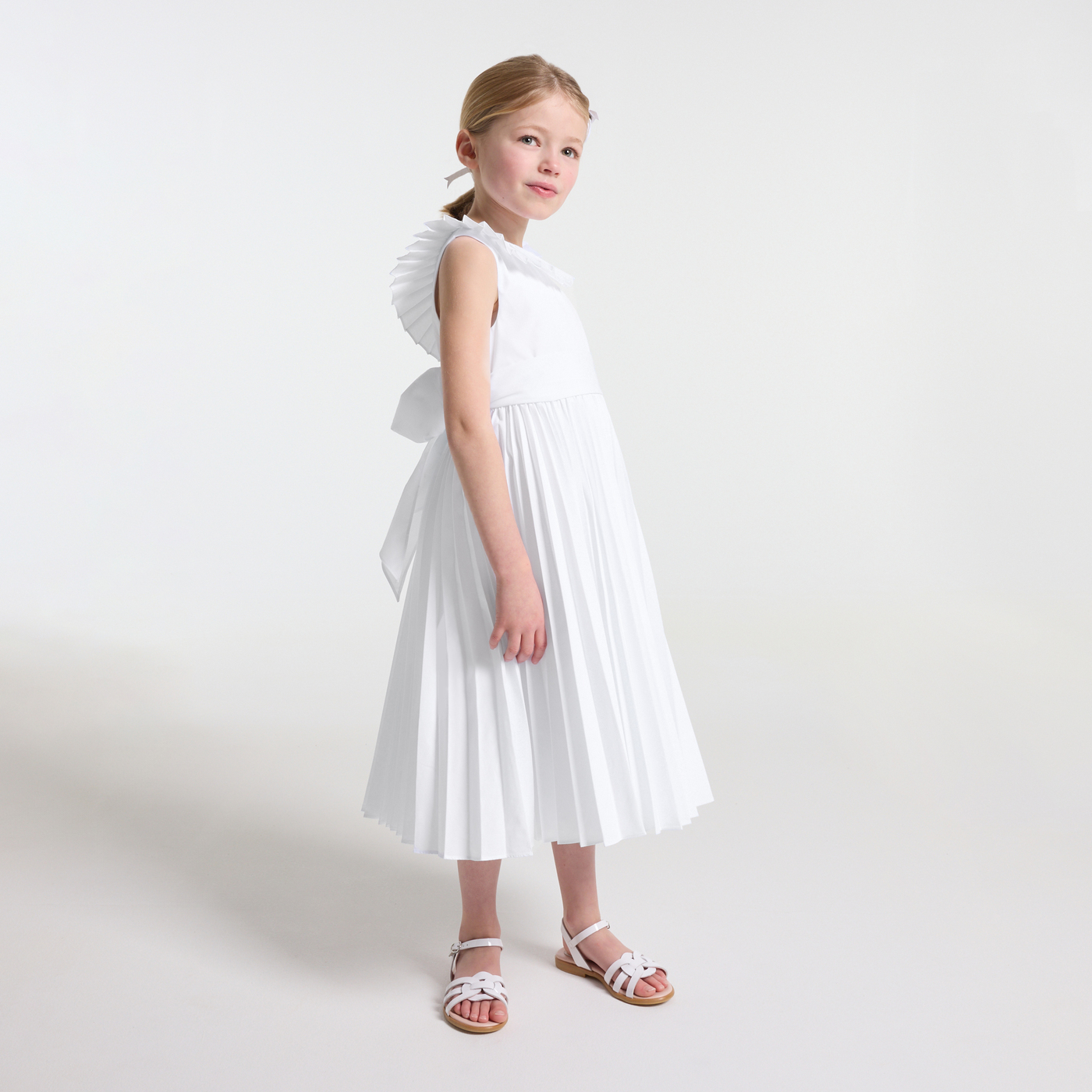 Robe de cérémonie enfant fille Blanc Jacadi CH