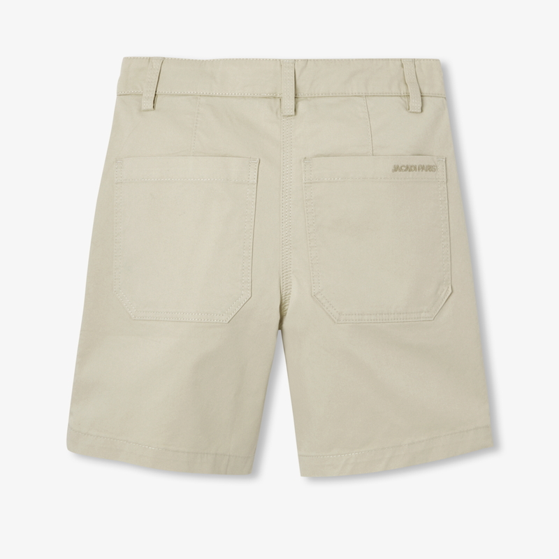 Bermuda cargo uni en popeline pour garçon Vert - 4 ans Bermuda cargo uni en popeline pour garçon Vert - 4 ans